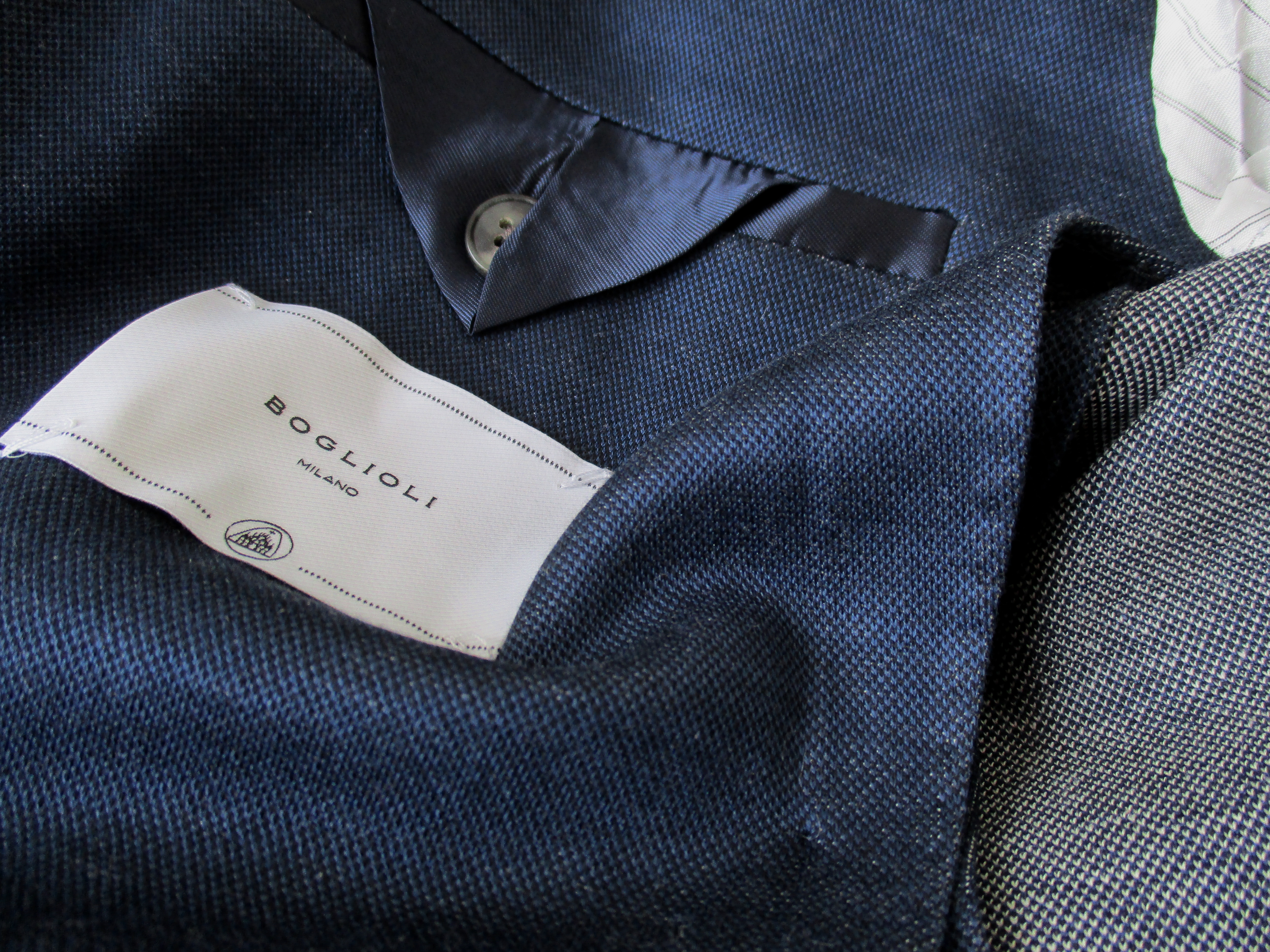 <美品>BOGLIOLI WIGHT ネイビー コットン 春夏 ジャケット 44 美品>BOGLIOLI WIGHT ネイビー コットン 春夏 ジャケット 44