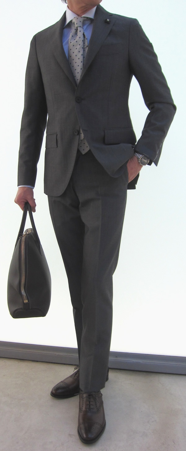 LARDINI ネイビーモヘアスーツ 42 GLORYGUY & Cachette｜GLORYGUY NEWS