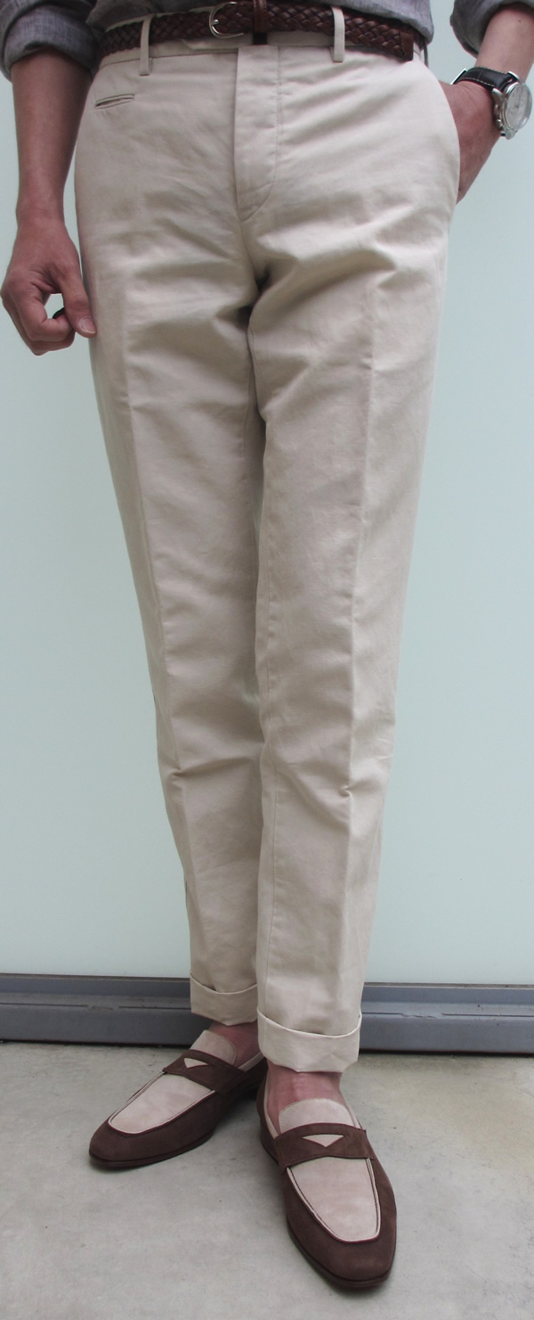 BIGサイズ！W108㎝ PT01 ピーティーゼロウーノ コットンスラックス