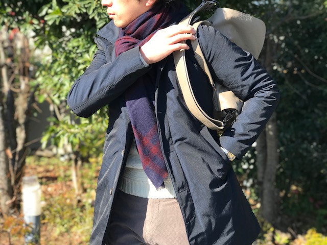 冬のトリップスタイル②! 【AQUARAMA】「81018」ナイロン スリークォーター中綿入りコート!!