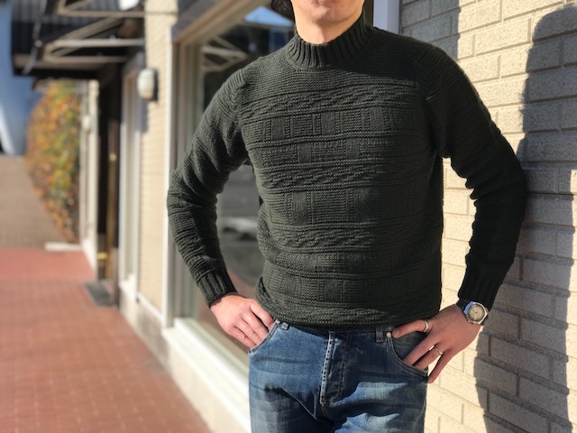 オリーブが彩る今年の秋冬シーン! 【DRUMOHR】&【Settefili Cashmere】のオリーブカラーニット!!