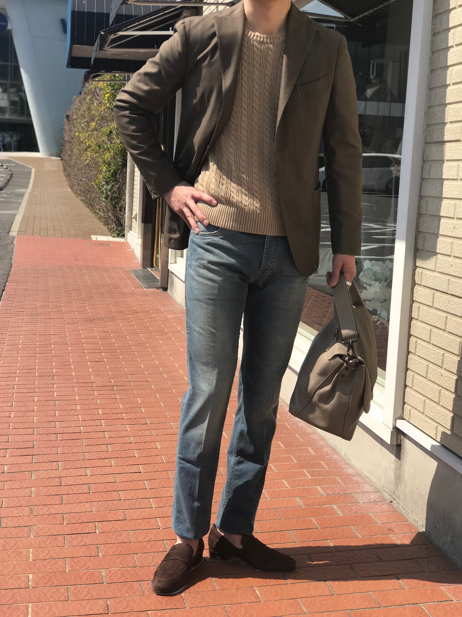 デニムに合わせるジャケットスタイル! 【BOGLIOLI】「K.JACKET」バーズアイ柄&ガーメントダイジャケット!!