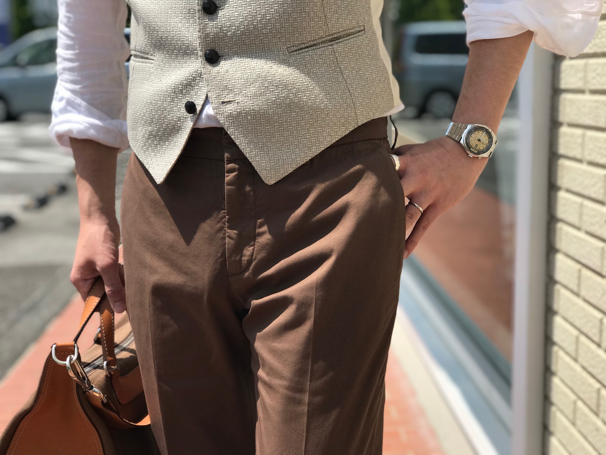 夏まで着回すライトウエイトパンツ! 【INCOTEX】「1AGW53-9098R」ストレッチコットンツイルパンツ!!