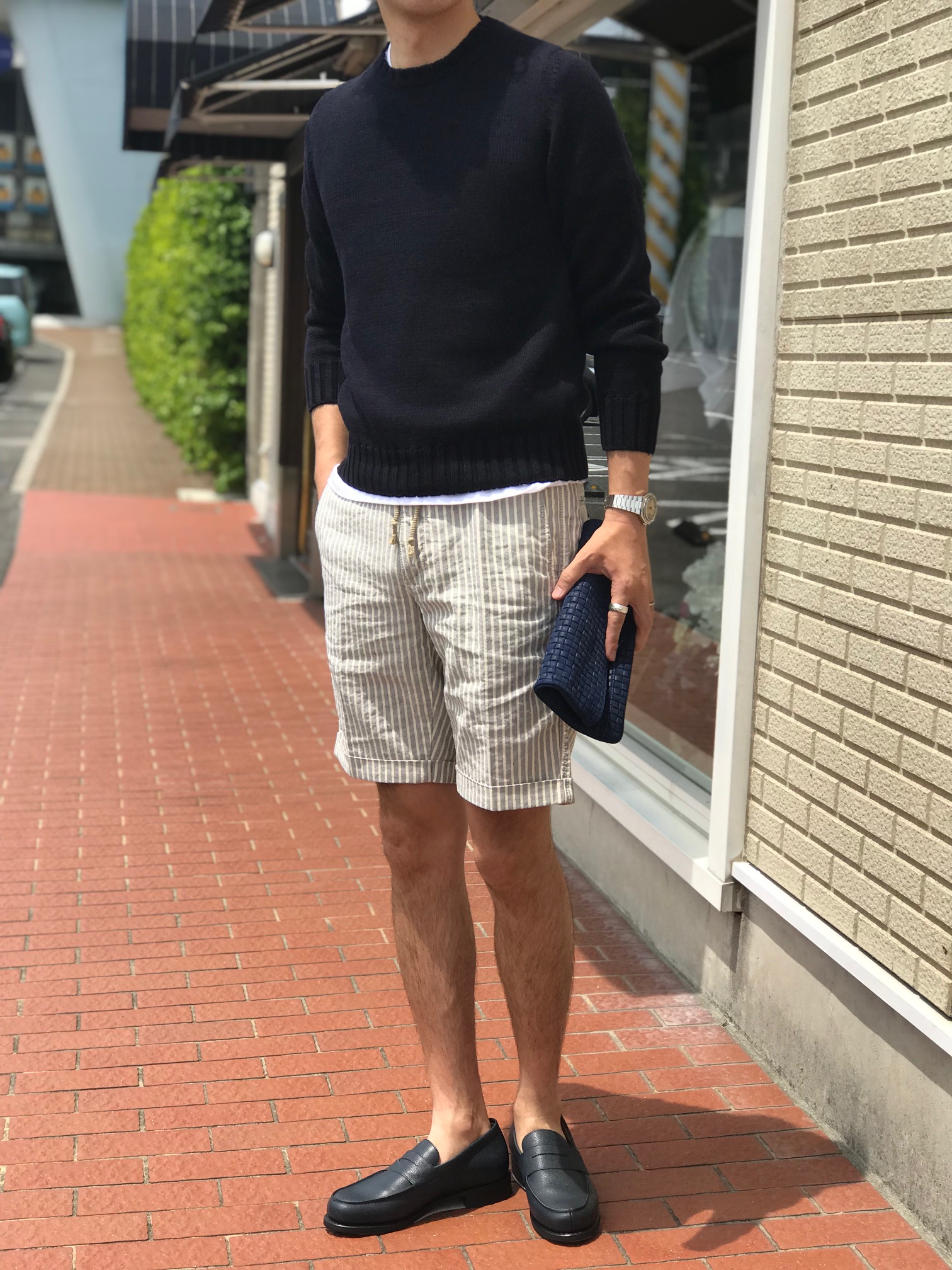 真夏に着たい、まさにサマーニット! 【Settefili Cashmere】「RAMA6H」リネン・コットン ラウンドカラーサマーニット!!