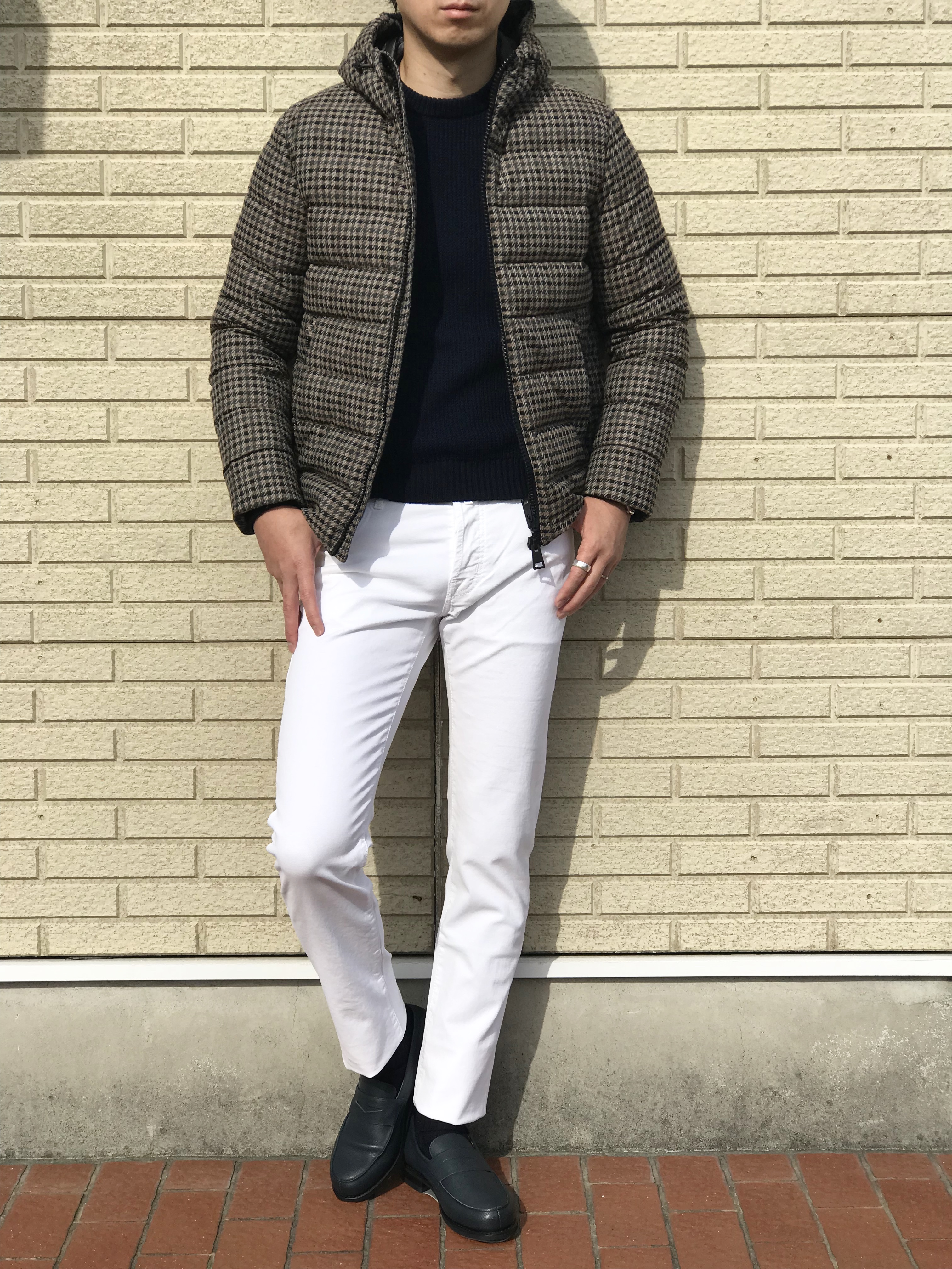 ラグジュアリーでスポーティ、モダンでクラシック! 【HERNO/ヘルノ】「PI0507U」ガンクラブチェック柄フーデッドダウンジャケット!!