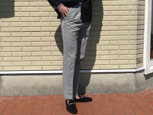 ワガママな大人にお勧めする普段着なパンツ! 【VIGANO】シアサッカー ドローコード付きパンツ!!