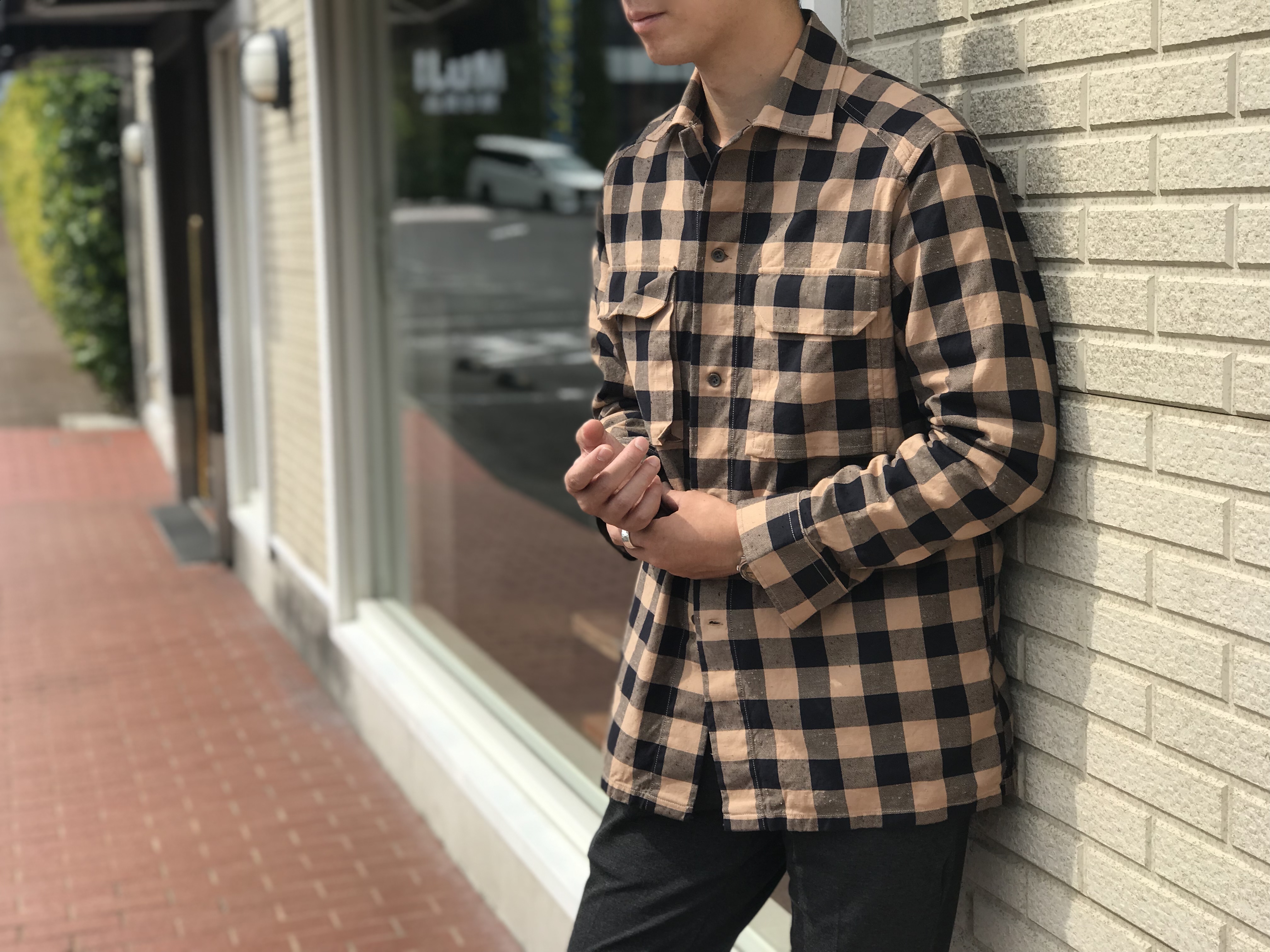 shirt＋jacket＝？ 導き出した答えは「SHACKET」です! 【BAGUTTA】「SAFARI」ブロックチェック柄CPOシャツ!!