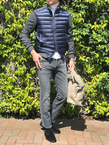 日常=リゾート?!【HERNO/ヘルノ】ジャージ×ナイロン中綿入り切り替えブルゾン!!