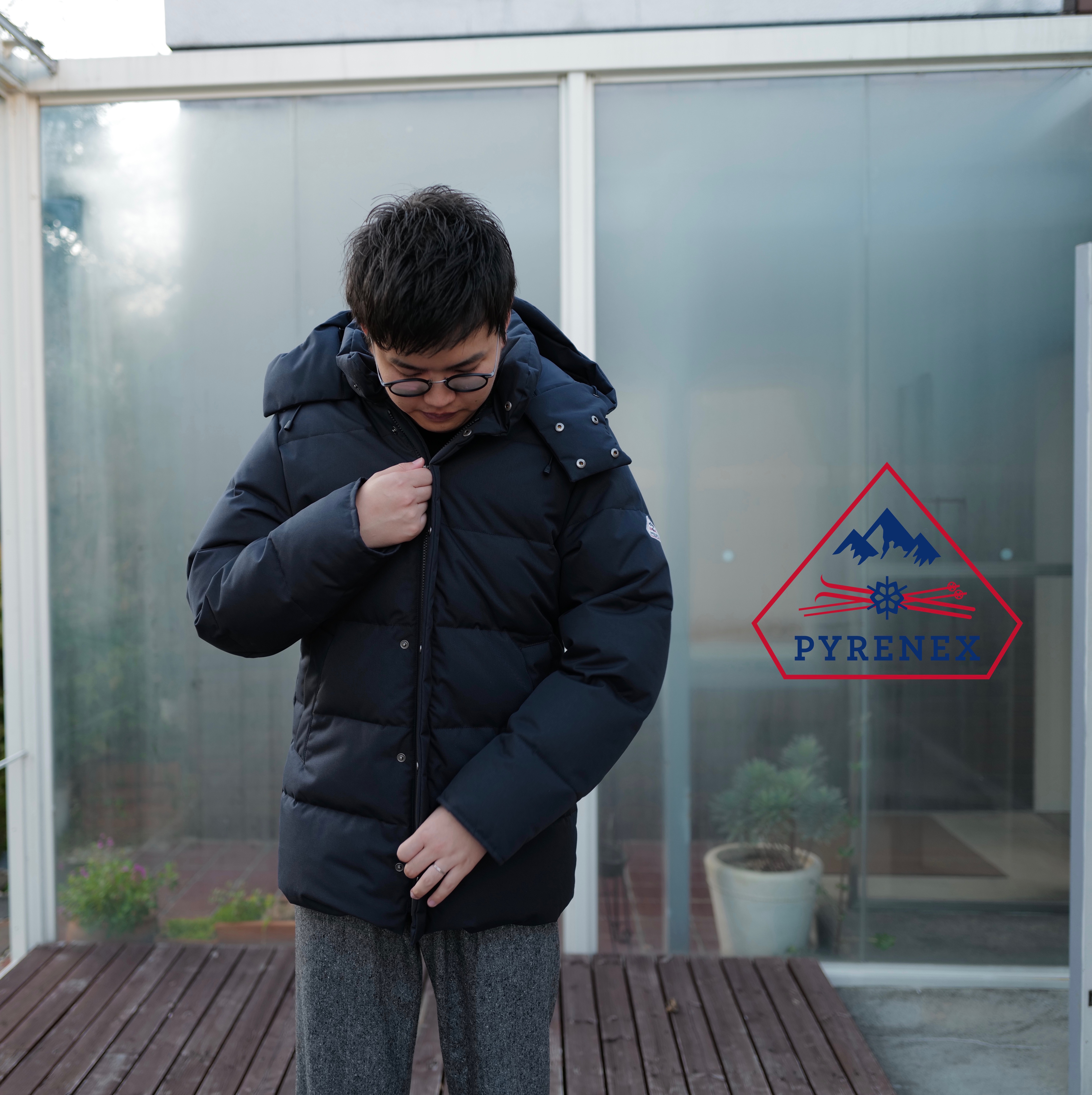 ピレネックス BELFORT ダウンジャケット ネイビー Mサイズ