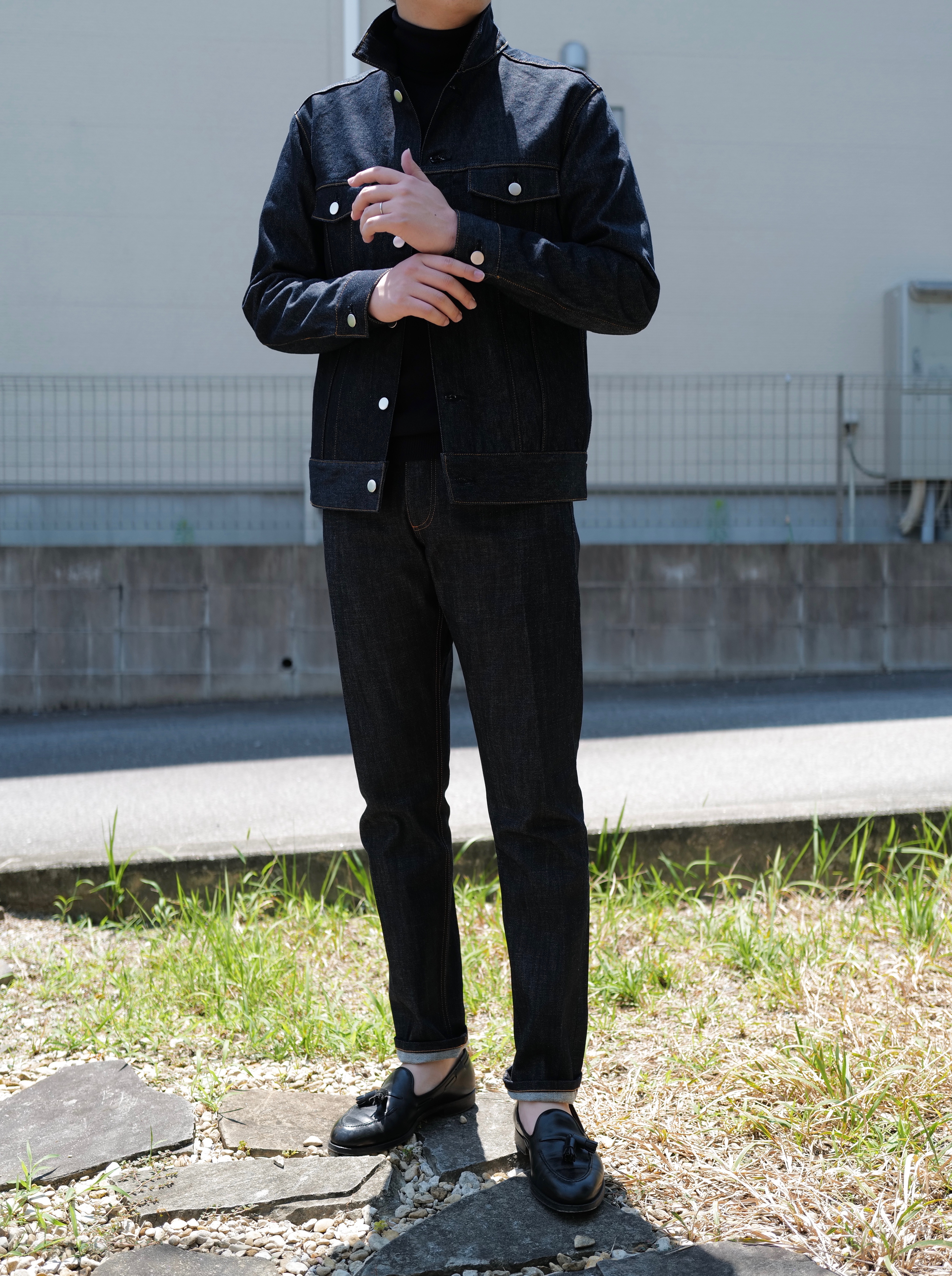 24SS】JEANIK ジーニック サテン デニムジャケット Lsize Jeanik 
